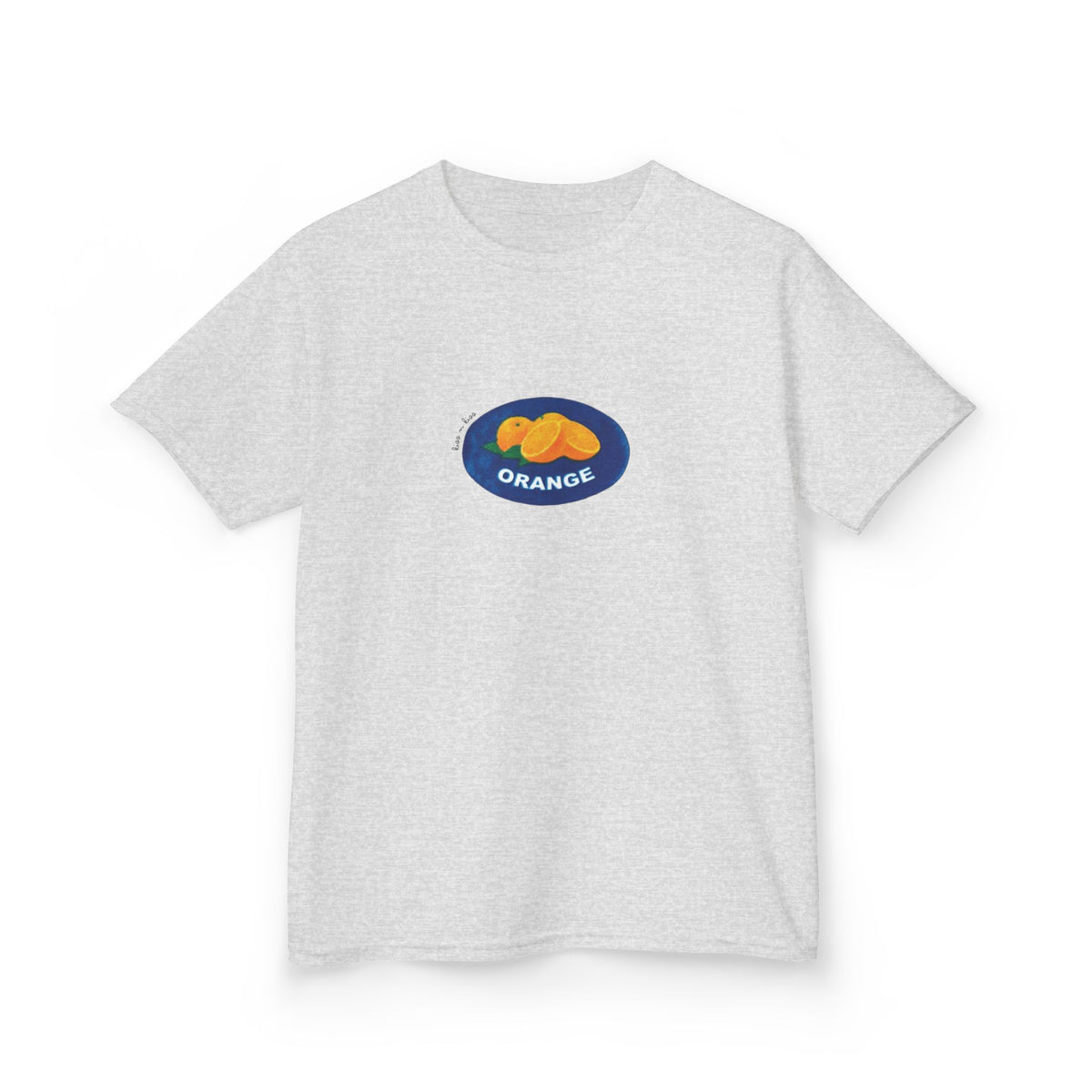 Retro Orange Fruit Sticker Baby Tee