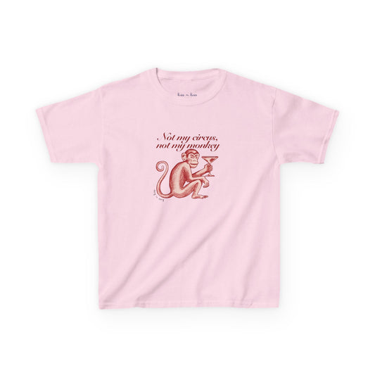 Not My Circus Not My Monkeys Graphic Baby Tee