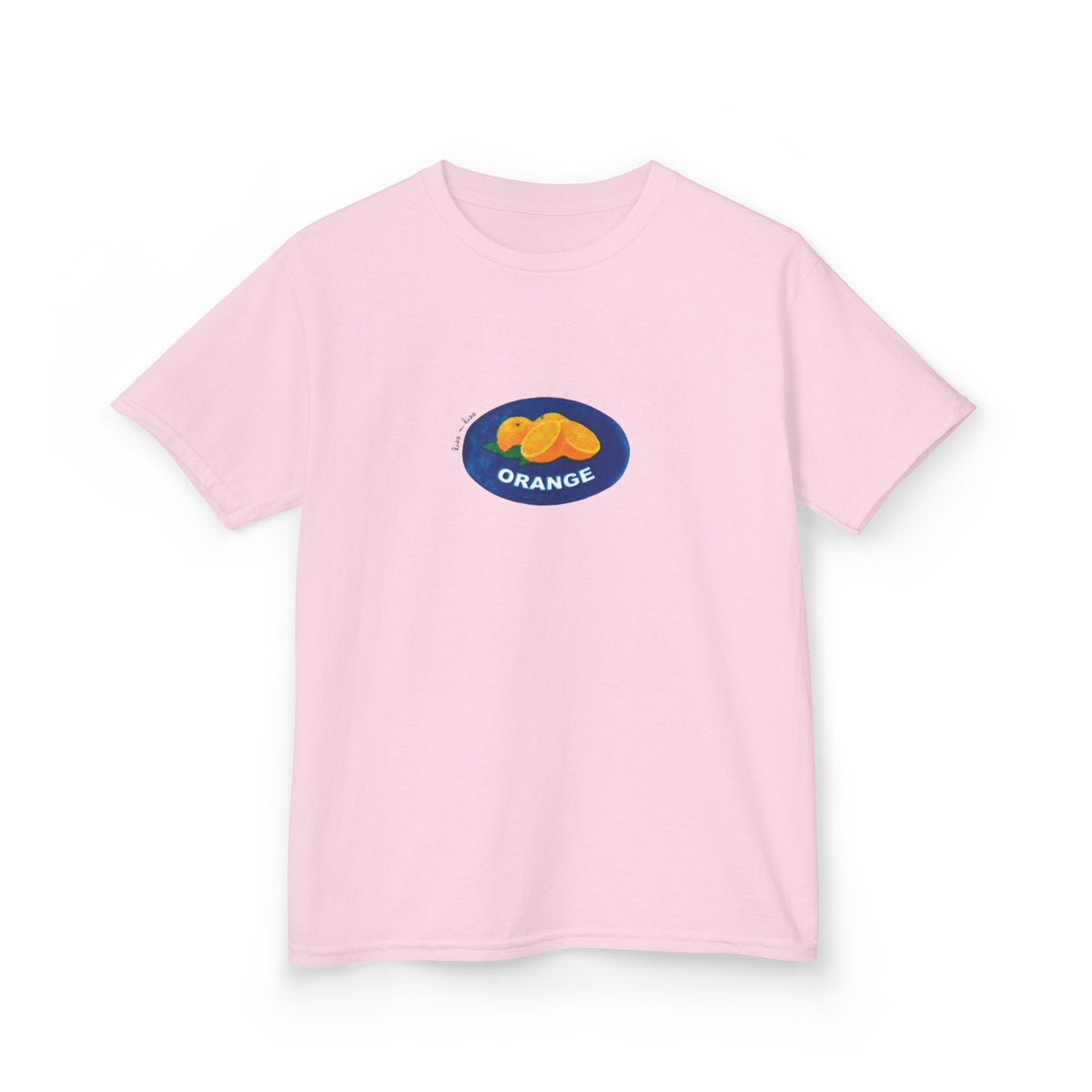 Retro Orange Fruit Sticker Baby Tee